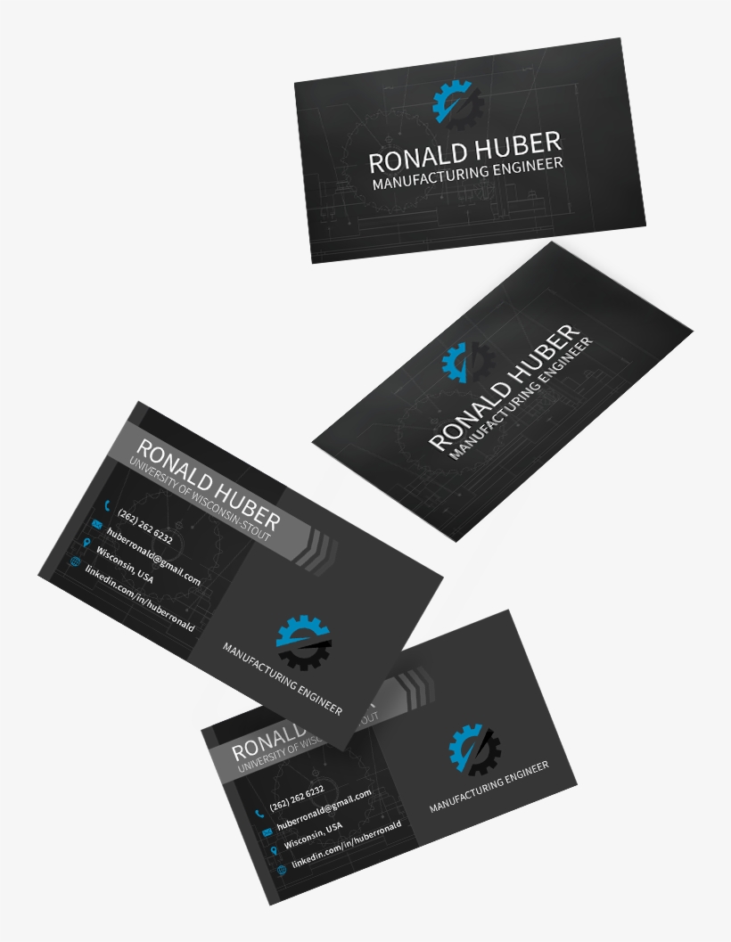 Manufacturing Engineering Business Card, transparent png download