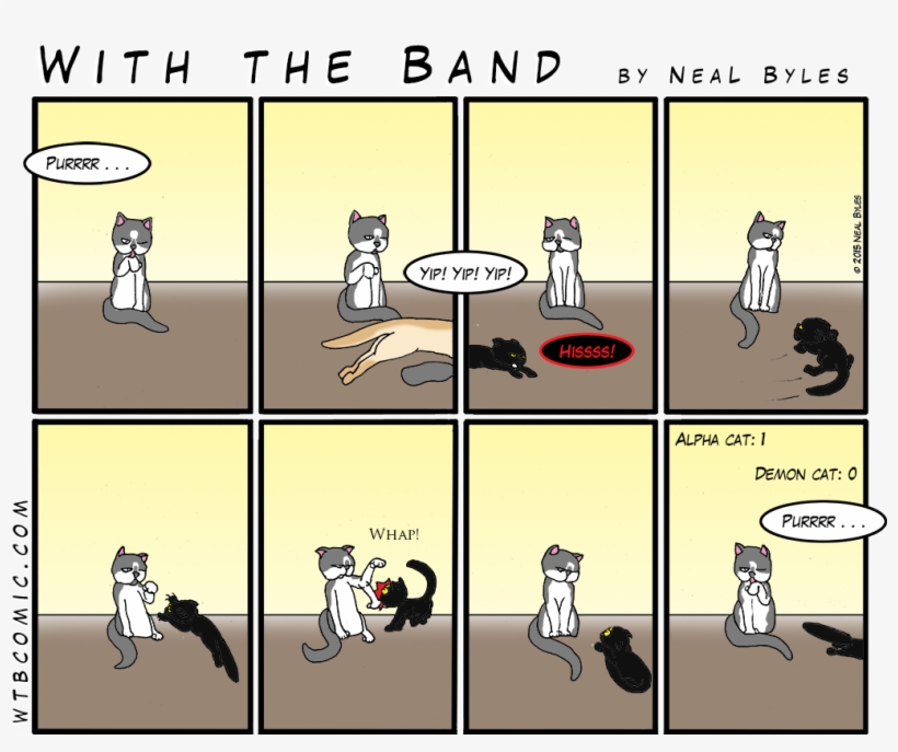 306 Alone In The World Was A Little Catdog, transparent png download