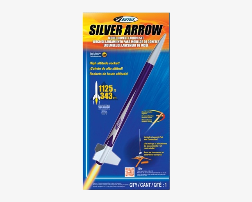 Estes 1424x Launch Set Rtf Silver Arrow No Engine Estes, transparent png download
