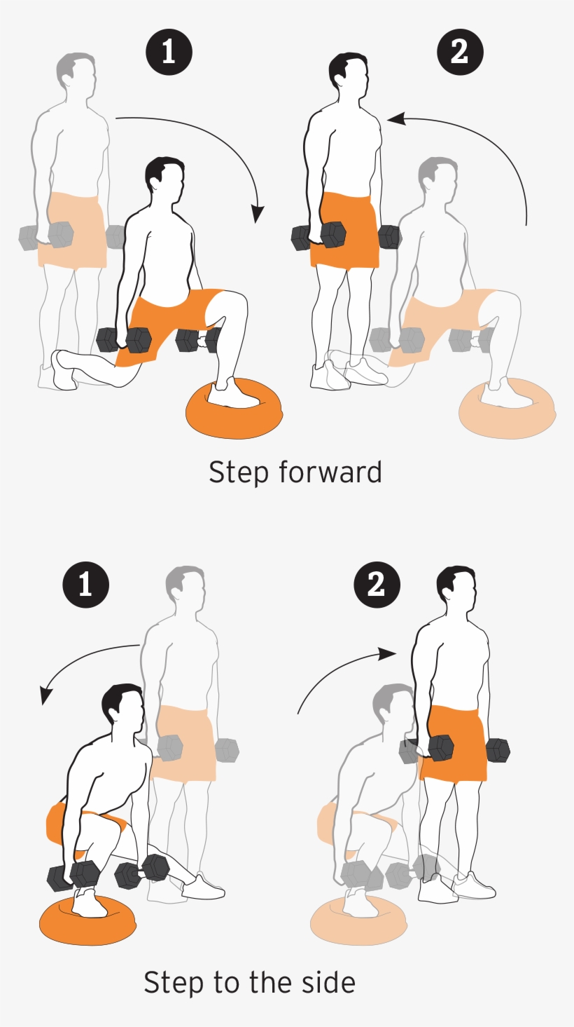 Key Workout - Lunges, transparent png download