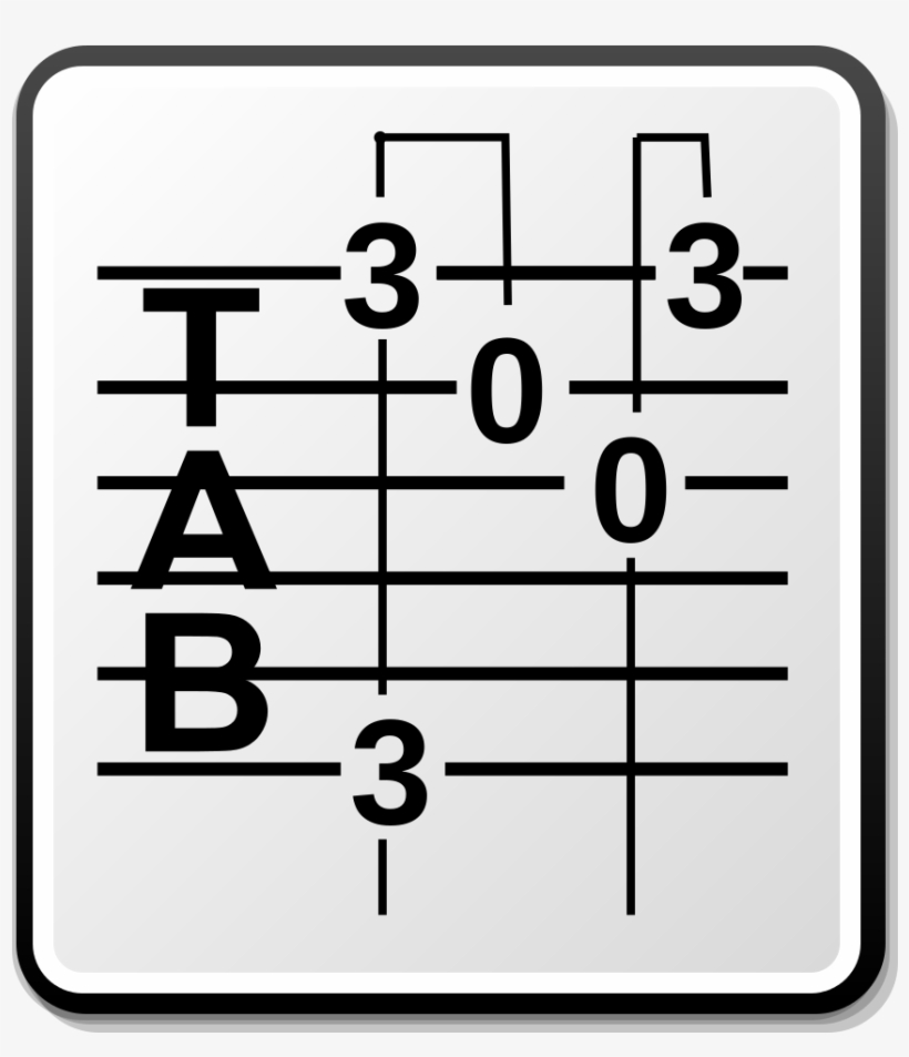 Tablature Music Icon, transparent png download