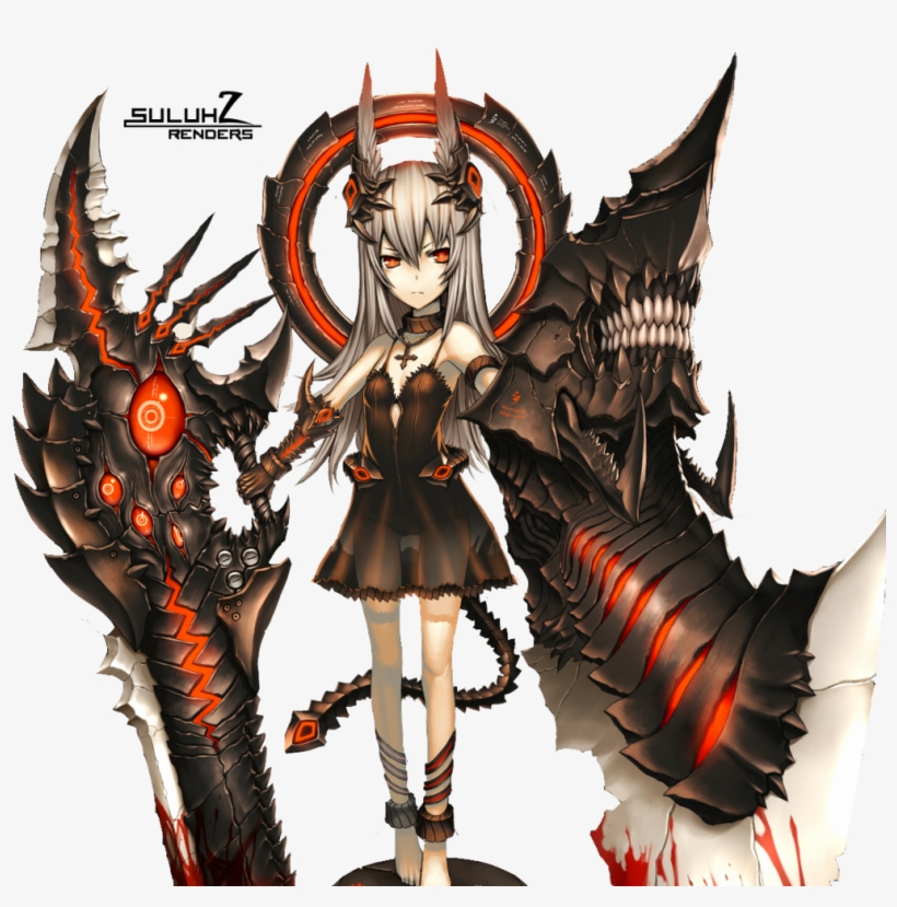 Badass Demon Girl, transparent png download