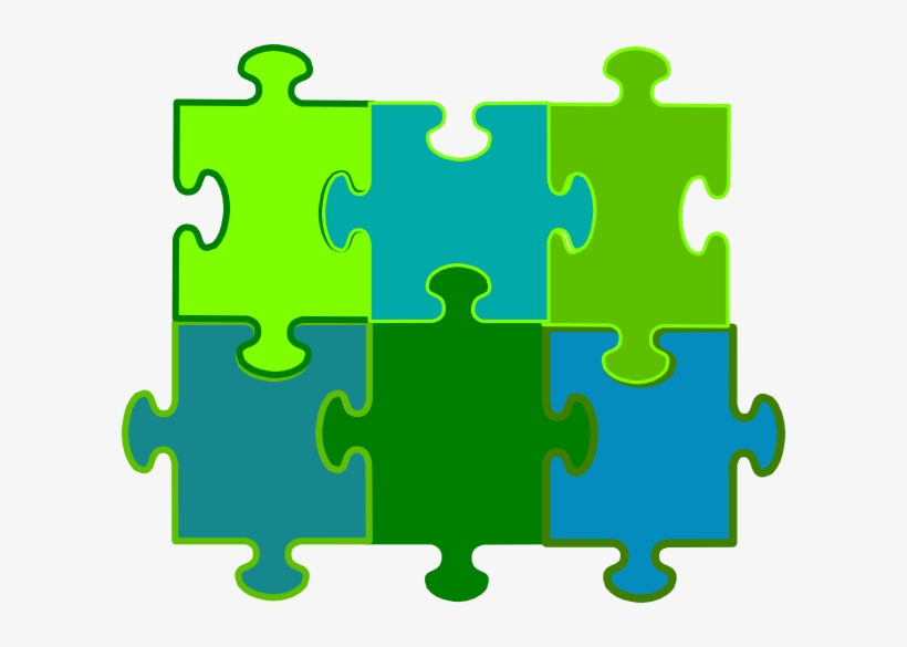 Jigsaw Puzzle Pieces Clip Art At Clker - Jigsaw Puzzle 6 Pieces, transparent png download