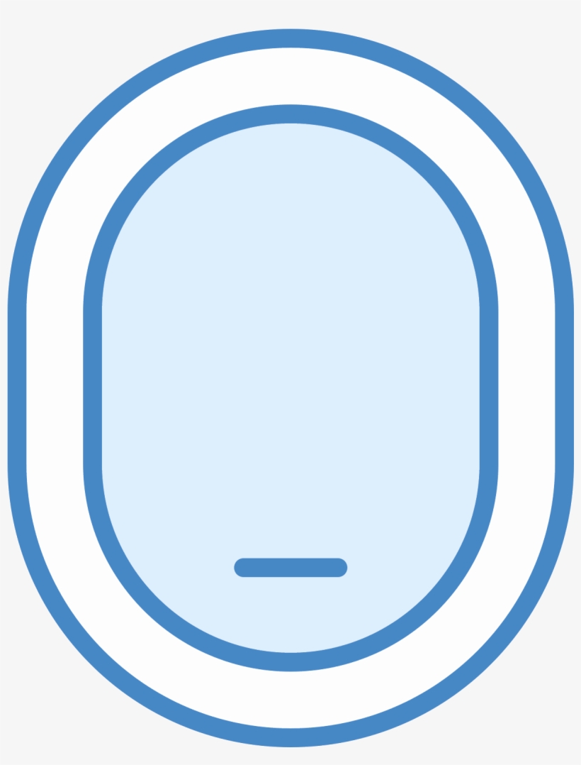 Ventana Del Avión Cerrada Icon - Vector Graphics, transparent png download