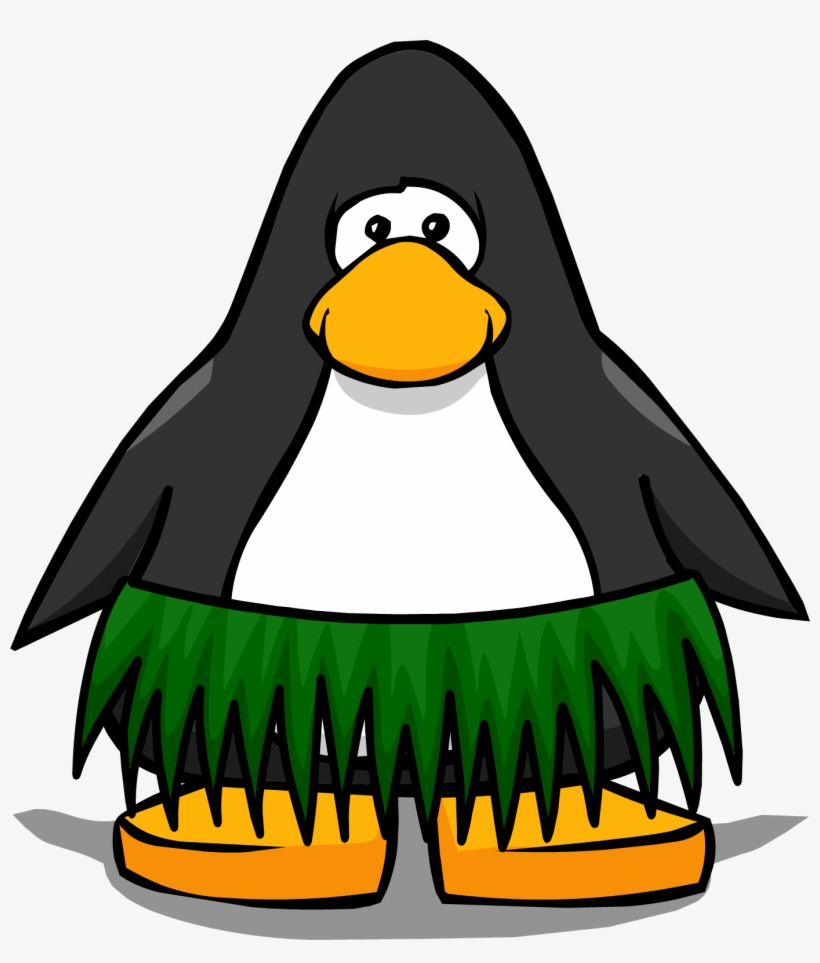 Grass Skirt Pc - Penguin From Club Penguin, transparent png download