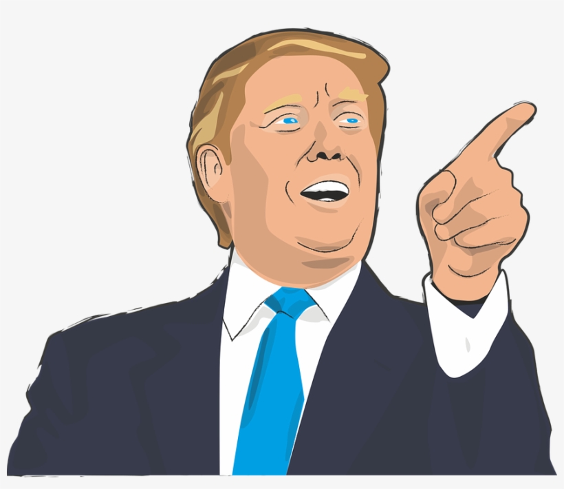 Trump States President Usa United America - Trump Dibujo Png, transparent png download
