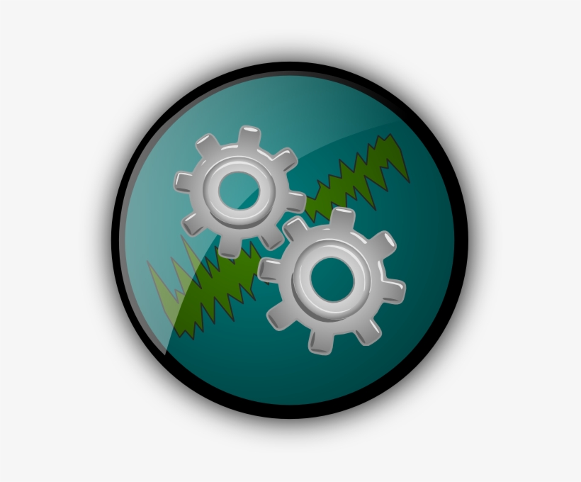How To Set Use Gear Logo W Jagged Lines Clipart, transparent png download