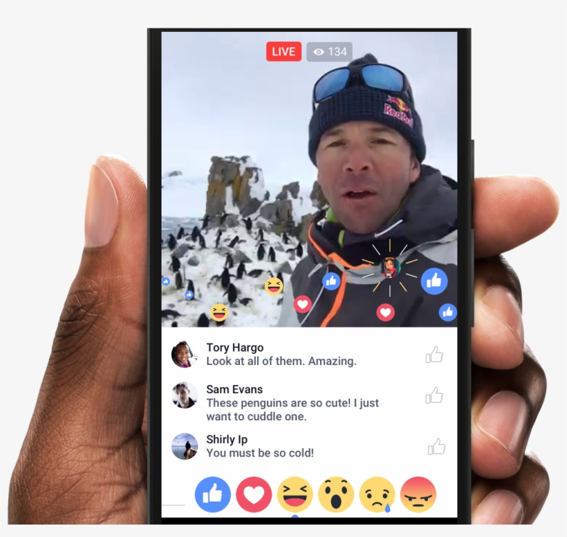 I Think That's All My Own Art I Thought About, A Shame - Facebook Live On Phone, transparent png download