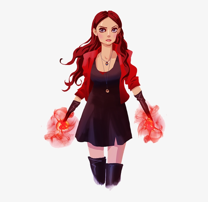 Scarlet Witch Png Hd - Scarlet Witch Fanart, transparent png download