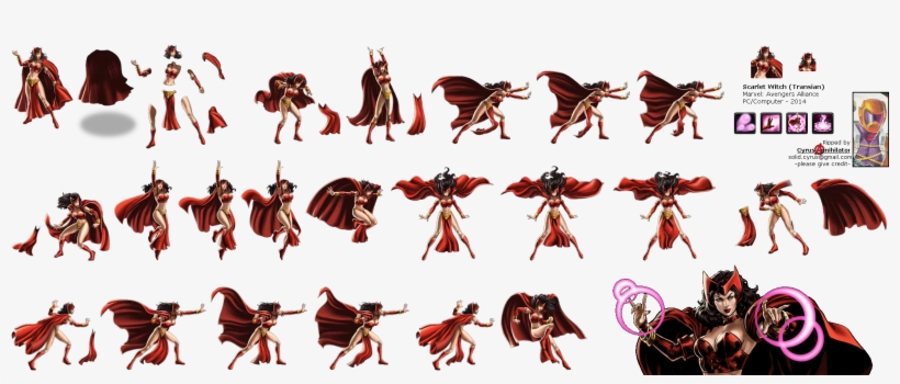 Click To View Full Size - Marvel Avengers Alliance Scarlet Witch, transparent png download