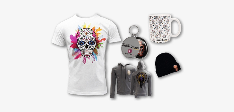 Ghost Recon Wildlands - Sugar Skull Tee - Small - Ghost Recon Wildlands, transparent png download