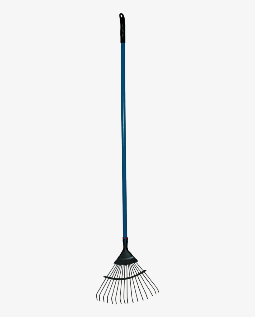Metal Yard Leaf Rake 16 Tine Yard Leaf Rake With 1200mm - Broom, transparent png download