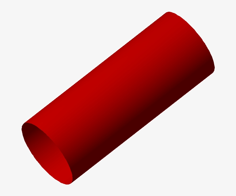 Red Cylinder - Geometrijsko Tijelo Valjak, transparent png download