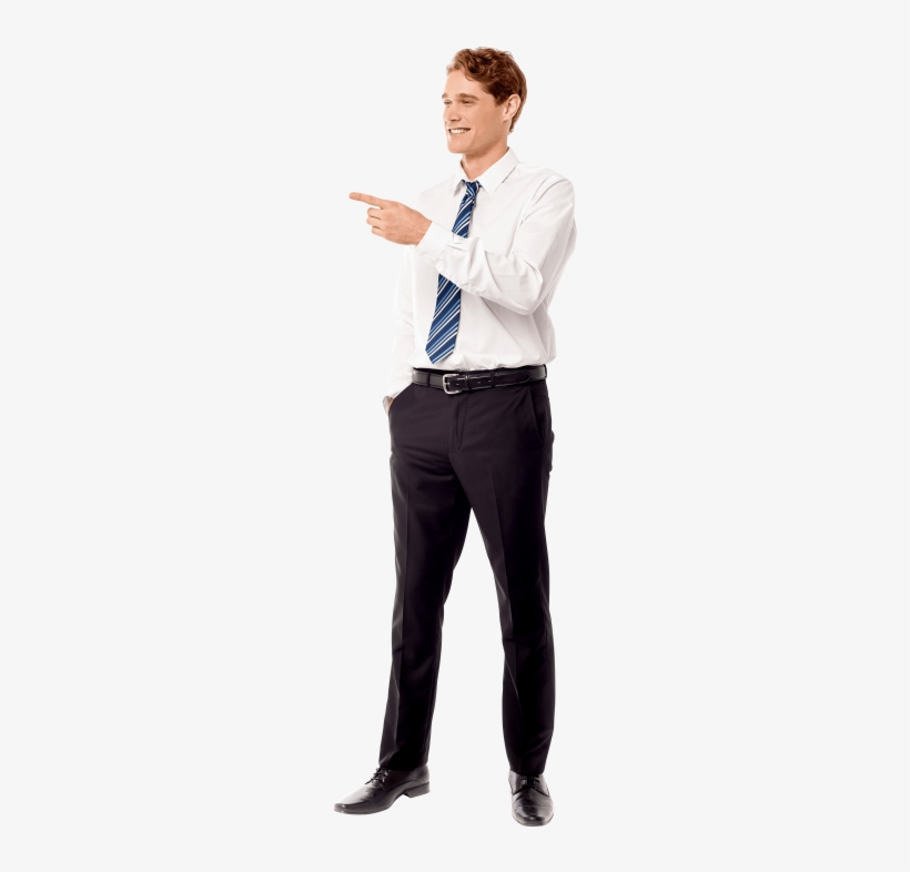 Free Png Men Pointing Left Png Images Transparent - Standing, transparent png download