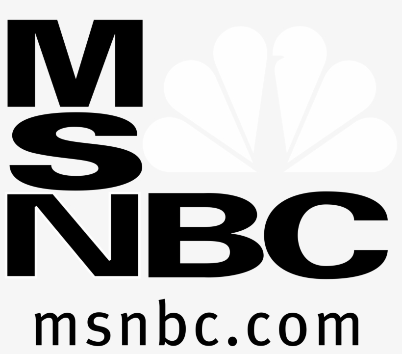 Msnbc Logo Black And White - Oval, transparent png download