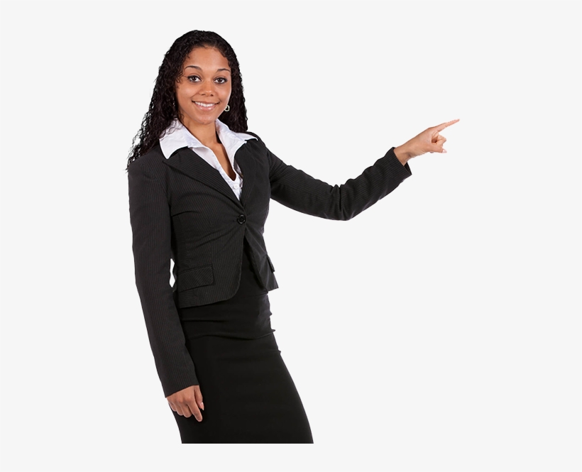 Corporate Woman Pointing Cut4ali Admin2018 03 01t21 - Formal Wear, transparent png download