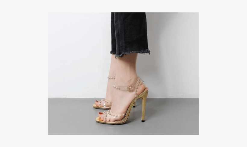 transparent heels online