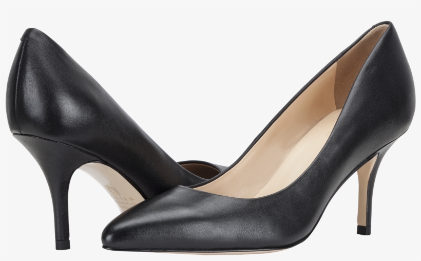 The Ukies Arianna Heels - Escarpins Noir Cuir A Talon Compensés, transparent png download