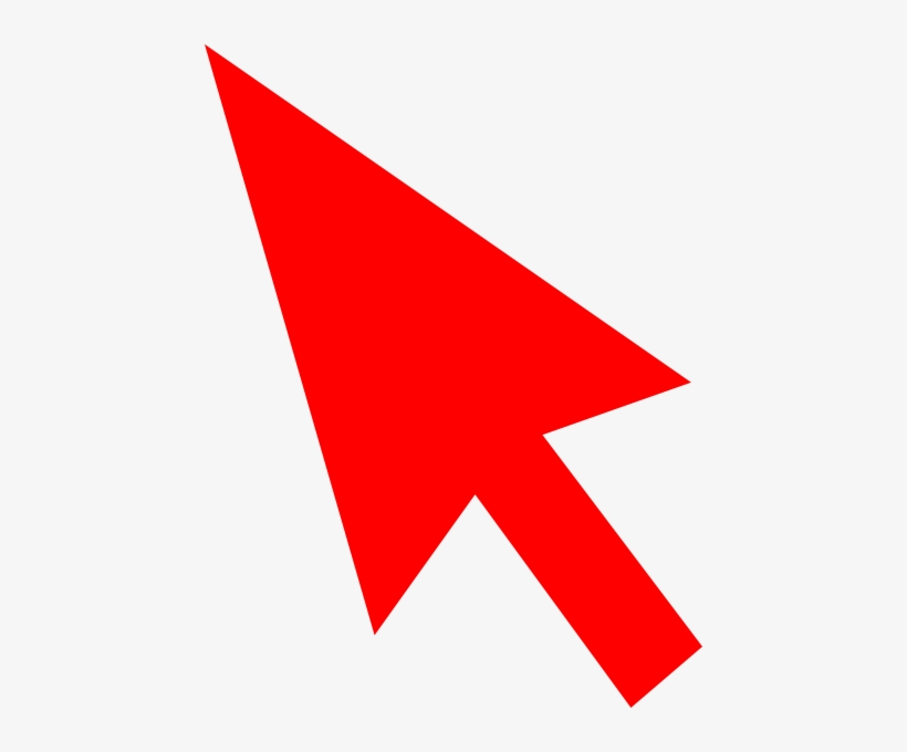 Download Mouse Pointer Clip Art At Clker - Red Mouse Pointer Png - HD