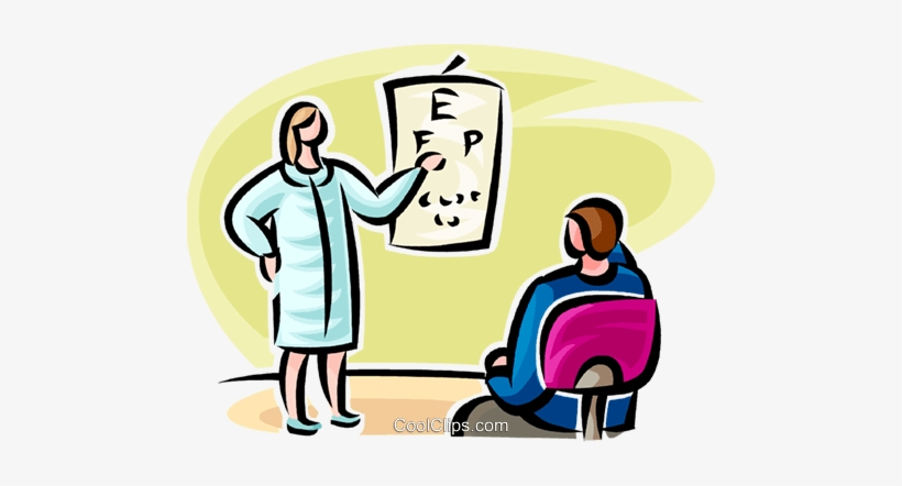 Person Having An Eye Exam Royalty Free Vector Clip - Exame De Vista Vetor, transparent png download