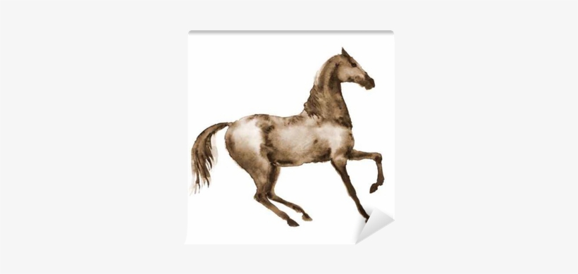 Sepia Drawing Horse - Drawing, transparent png download