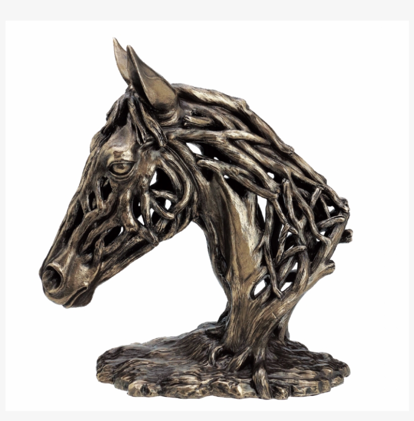 Endurance Horses Head Bronze Ornament - Genesis Fine Arts - Horse Head - Endurance - Contemporary, transparent png download