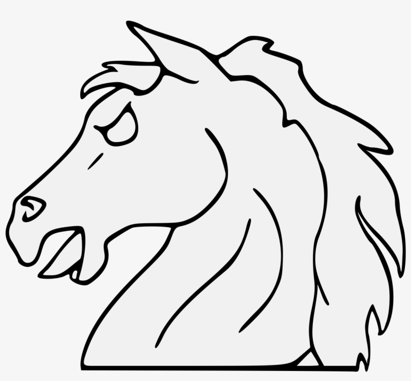 Horse Head Couped - Stallion, transparent png download