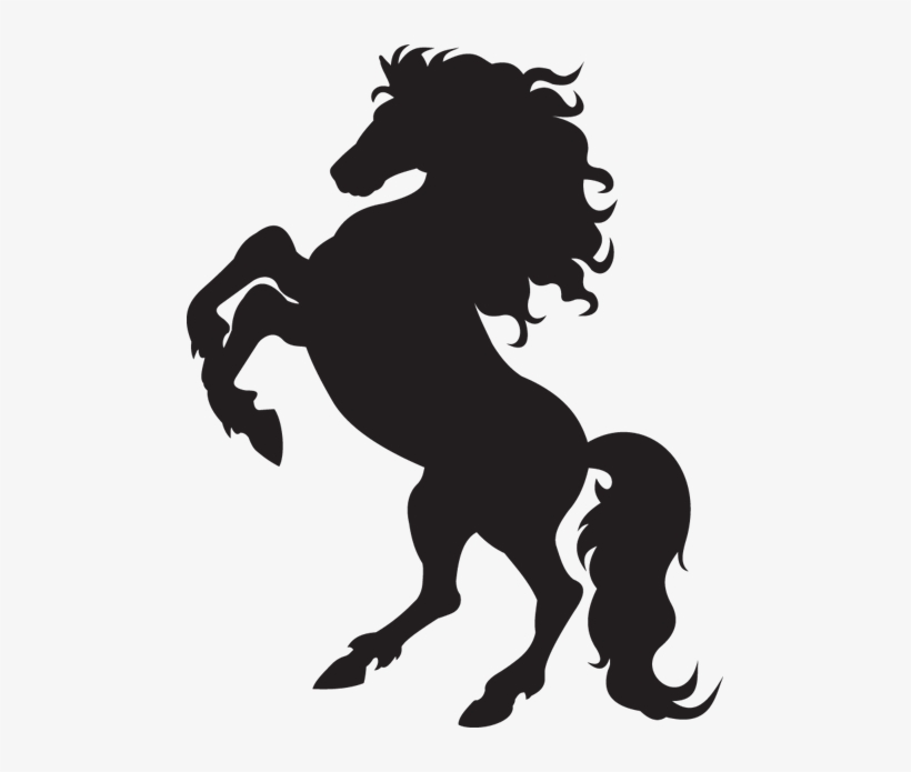 Jpg Library Library Silhouette Bubble Cute Google Search - Horse Vector, transparent png download