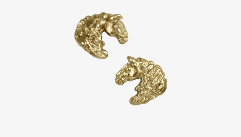 Horse Head Stud Earrings - Earring, transparent png download