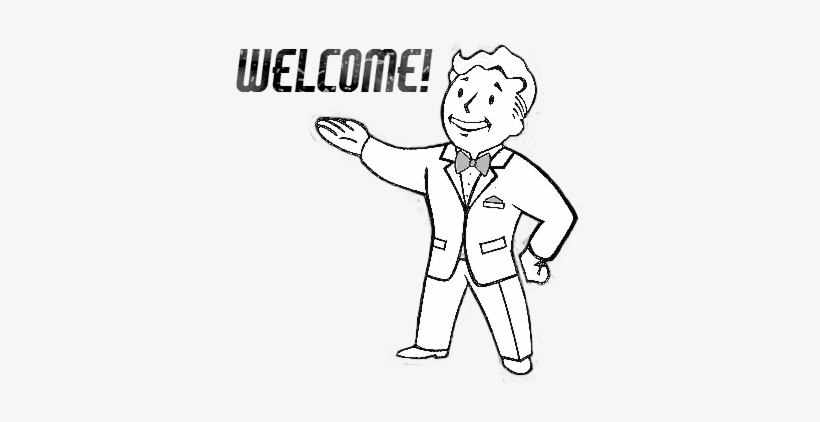 Vault Boy Tuxedo 3-0 - Vault Boy White Png, transparent png download