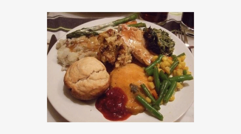 Thanksgiving Dinner Plate, transparent png download