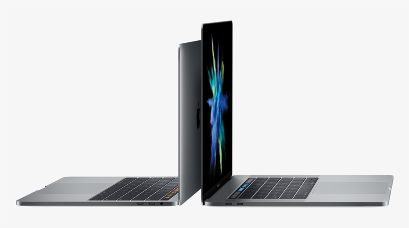Macbook Pro Two Laptops Displayed - Apple Macbook Pro 15" Touch Bar I7 16gb 512gb Ssd Space, transparent png download