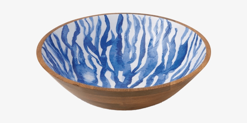 Wood & Enamel Coral Bowl - Bowl, transparent png download