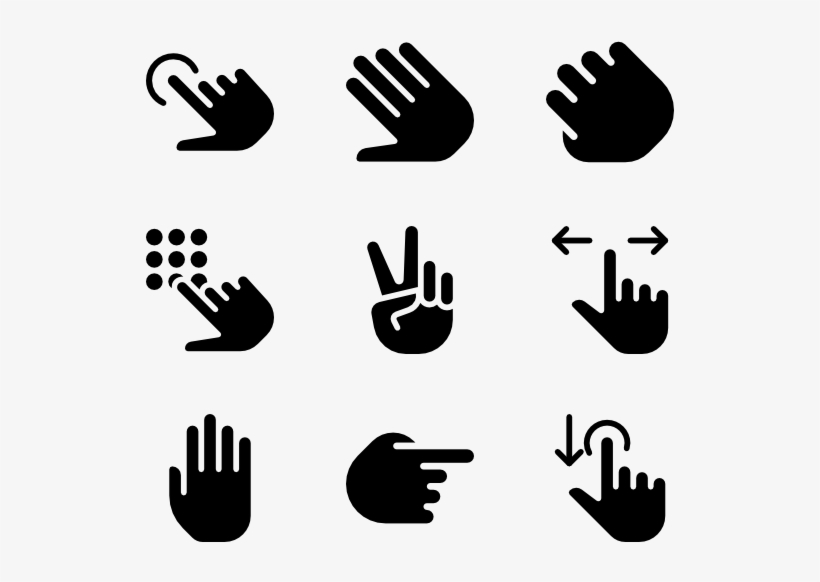 Touch Gestures - Gesture, transparent png download