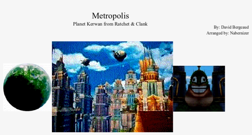 Metropolis Sheet Music Composed By By - Graphic Design, transparent png download