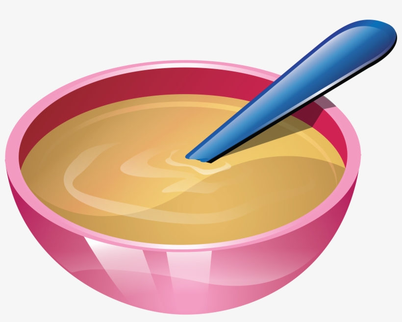 Clipart Soup In Pink Bowl Png Image - Porridge Png, transparent png download