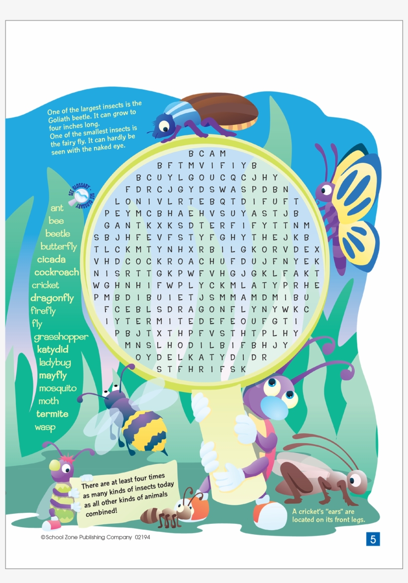 Word Search Challenges Activity Zone Workbook Builds, transparent png download