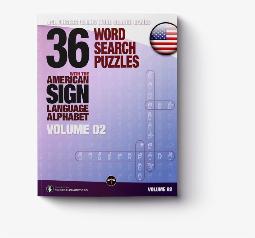 36 Word Search Puzzles With The American Sign Language, transparent png download