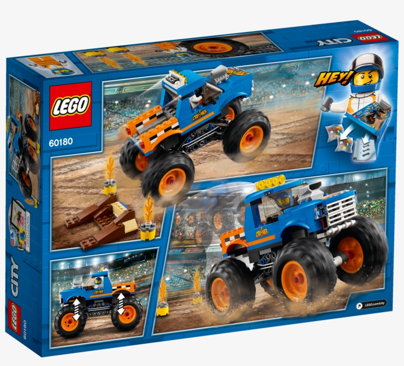 City 60180 Monster Truck ,, , Large, transparent png download