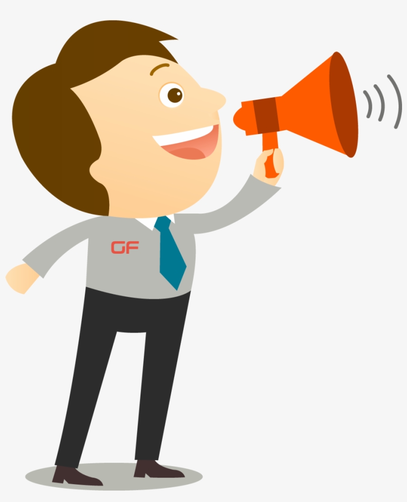 Persona Con Megafono Png, transparent png download
