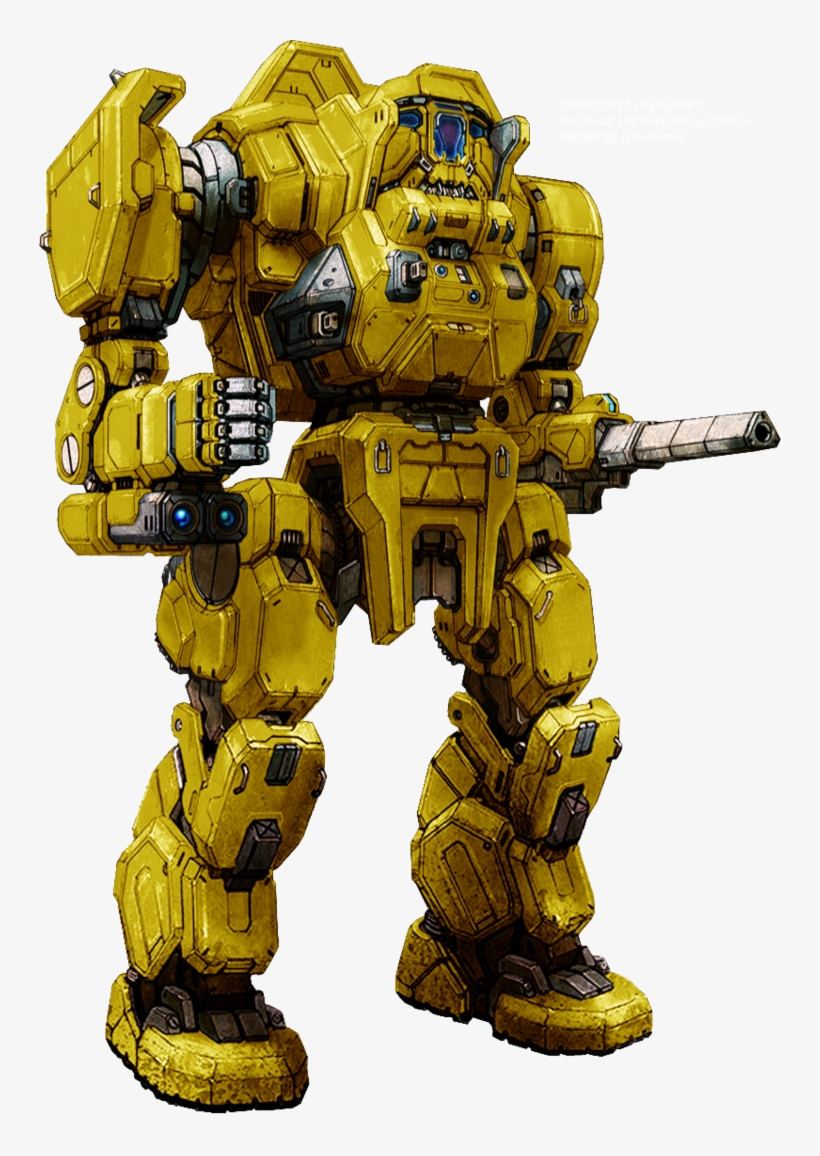 Mwo Executioner Repaint Template By Odanan, transparent png download