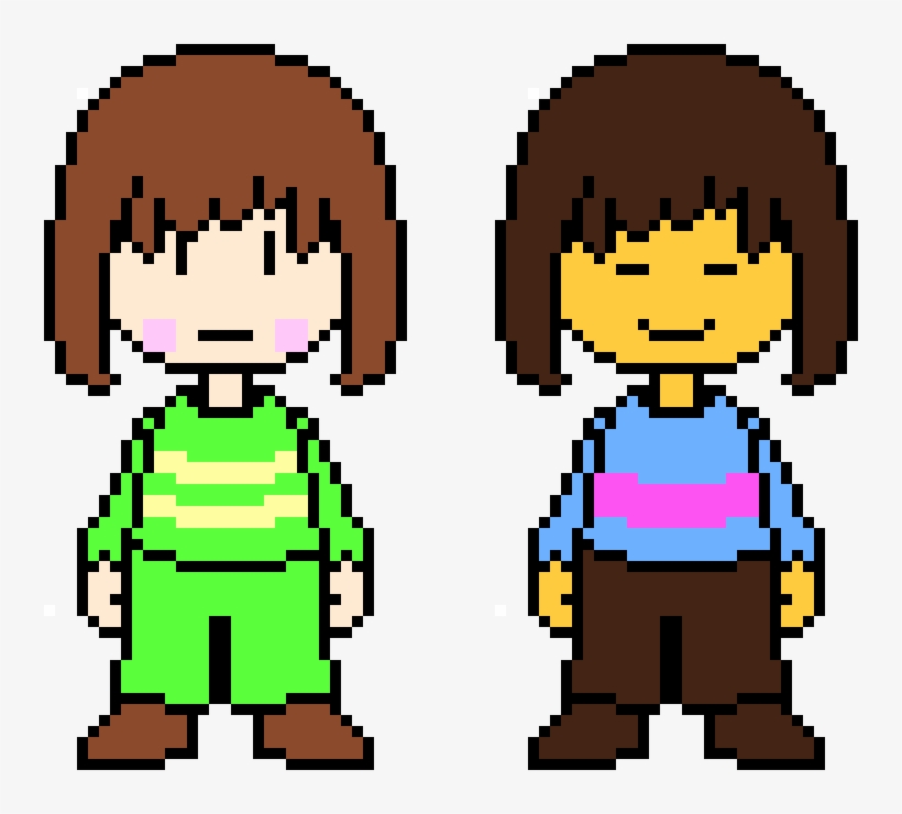 Underswap Chara And Frisk, transparent png download