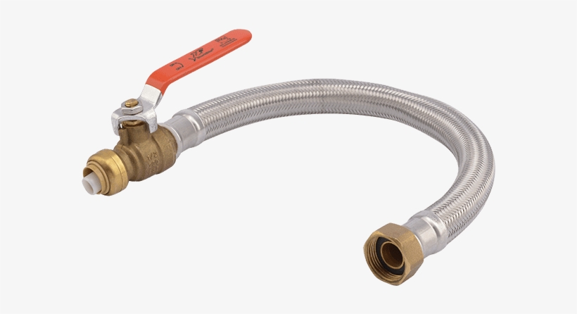 Stainless Steel Braided Flexible Water Heater Connector, transparent png download