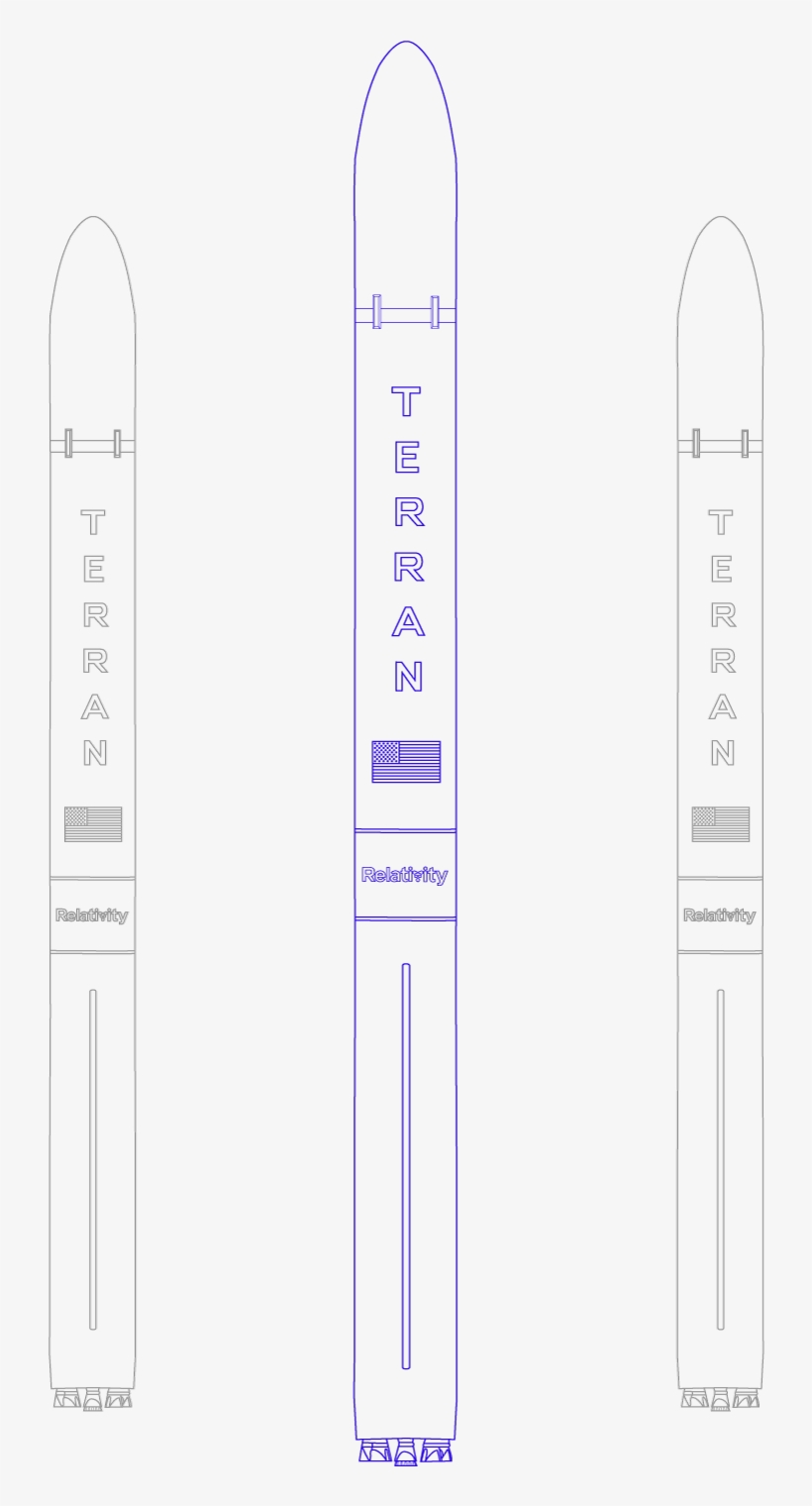 Relativity Space - Illustration - Terran - Rockets, transparent png download