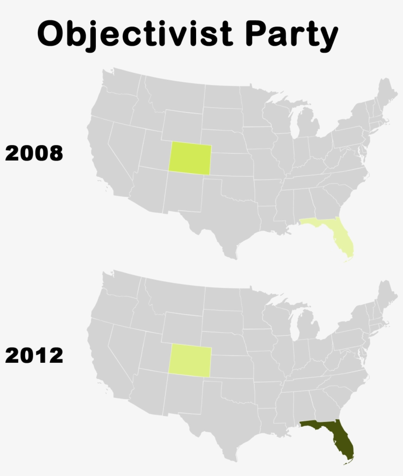 Objectivist Party Presidential Election Results, transparent png download