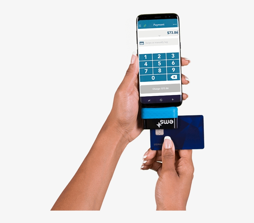 Card Swiping On Your Mobile Device, transparent png download
