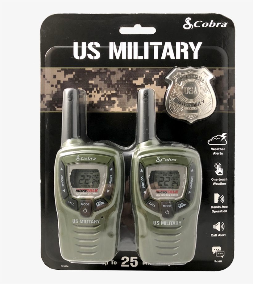 Cobra Cxt398a 25-mile Two Way Radio/walkie Talkie, transparent png download