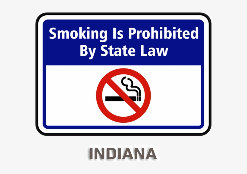 Indiana No Smoking Sign, transparent png download