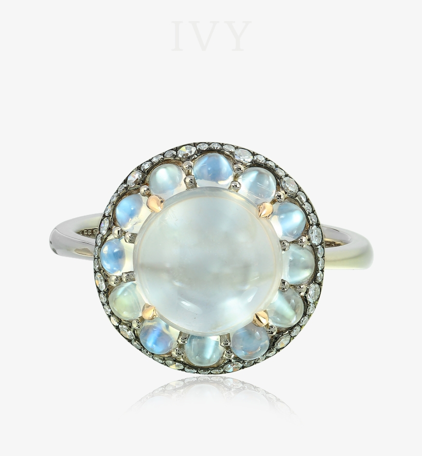 Moonstone And Diamond Ring, transparent png download