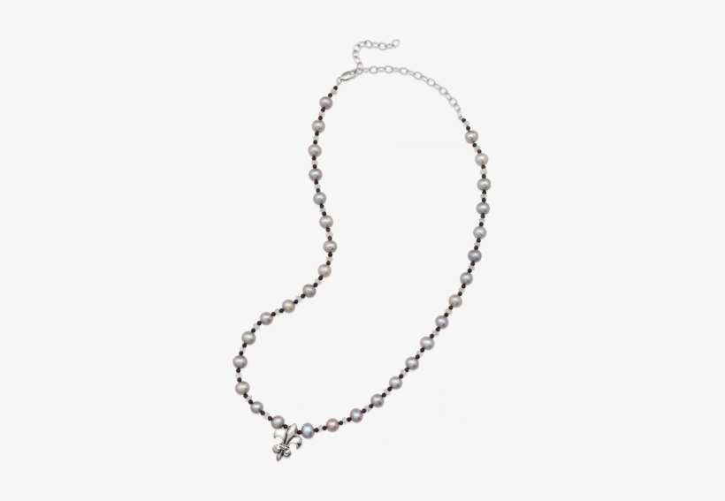 Fleur De Lis Pearl Moonstone Necklace, transparent png download